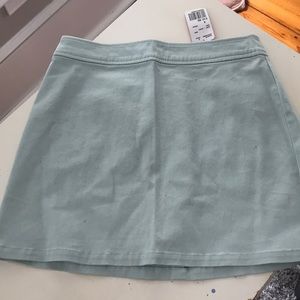 Light blue mini skirt